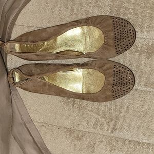Tan J.Crew flats size 6